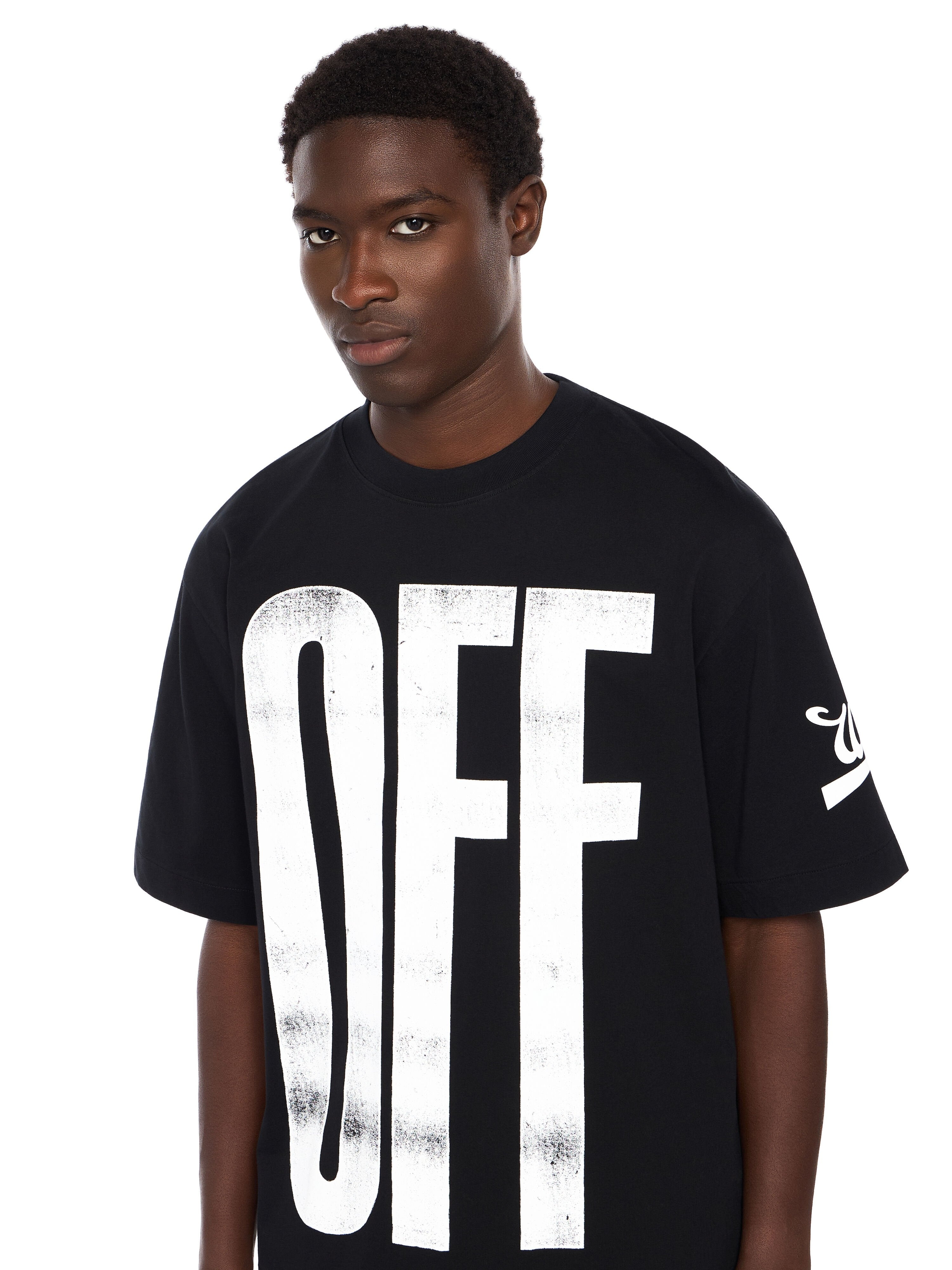 Off-White Diagonal Logo T-Shirt Black